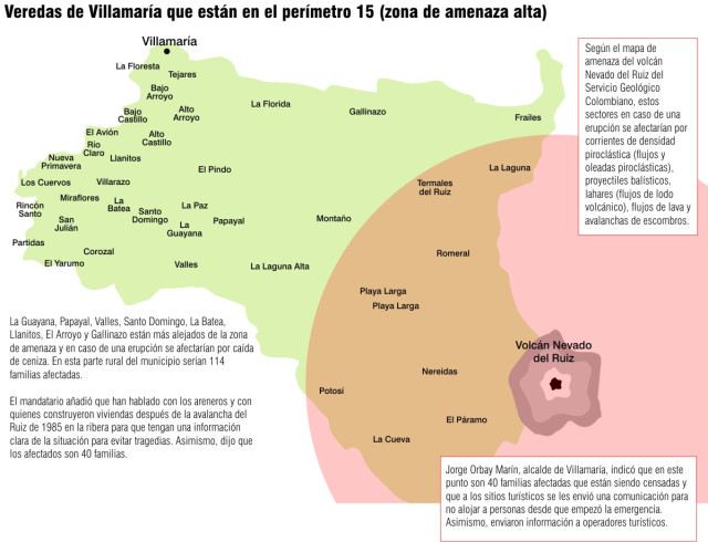 Mapa de Villamaría 