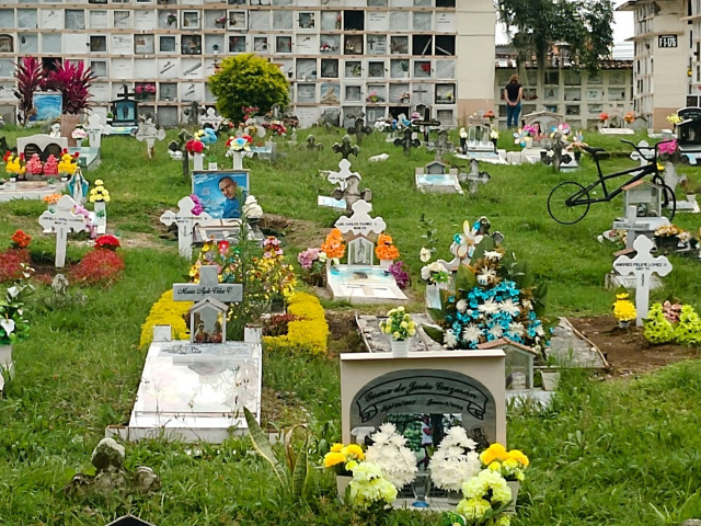 Panorámica en cementerio de Chinchiná