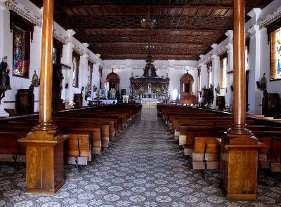 Interior del templo de la Inmaculada Concepción. 