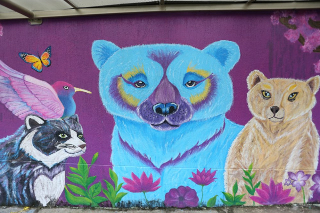  Murales presentado por las estudiantes.
