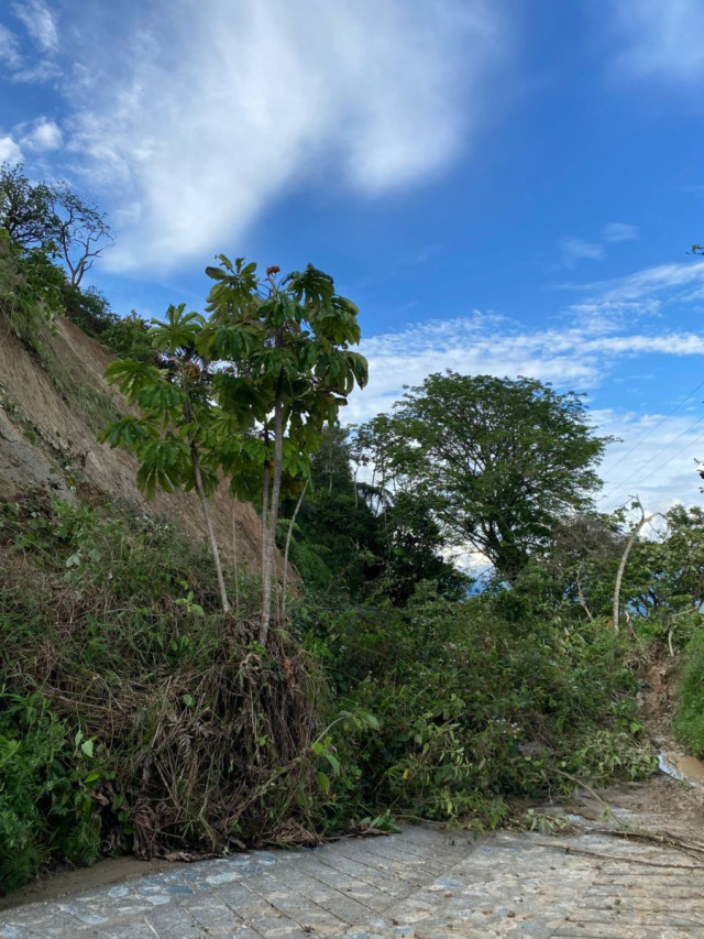 La vereda Caracolí de Supía es una de las más afectadas por las lluvias y los derrumbes.