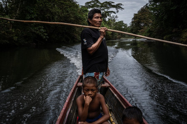 Segundo puesto en la categoría Paz y justicia ambiental. Dobida (Indígena del Río), por Edinson Iván Arroyo Mora, de Medellín.