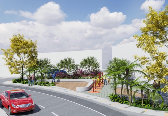 Video: la demolición de un parque en Manizales, punto de partida de la construcción de un bulevar comercial Así se vería el nuevo bulevar en San Jorge.