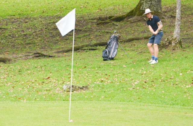 Brad Beaven, el australiano que visitó Manizales, quedó impresionado por el campo de golf abierto para todos.