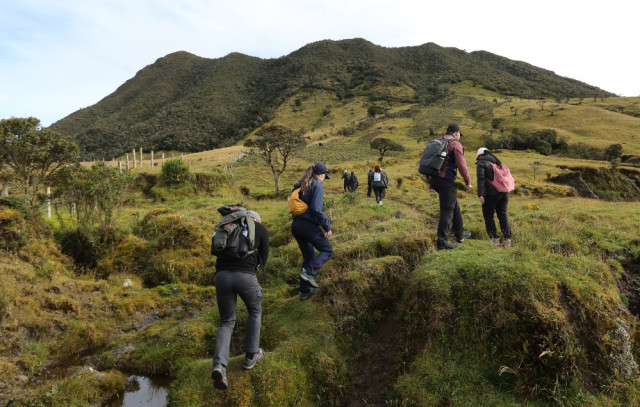 Foto | Luis Trejos | LA PATRIA El Volcán Cerro Bravo está ubicado contiguo al Páramo de Letras, sobre la carretera que comunica a Manizales con Mariquita (Tolima), ofrece a los senderistas un camino de complejidad media para llegar a los 4.000 m s.n.m. Actualmente el Volcán cuenta con un nivel de actividad de alerta verde y su subida es segura.