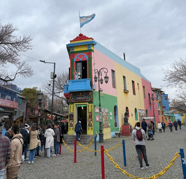 Caminito, en el barrio La Boca,