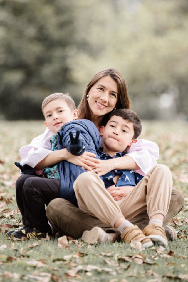 María Antonia Jaramillo es administradora de negocios internacionales. Tiene dos hijos: Agustín, de siete años, y Salomón, de cuatro.