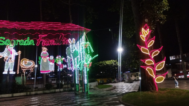 Manizales: la Navidad resiste tres robos al alumbrado público en este parque, la altura es una solución El alumbrado navideño de San José se volvió a encender en la noche de este lunes.