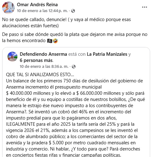 Alcalde, de agarrón en redes