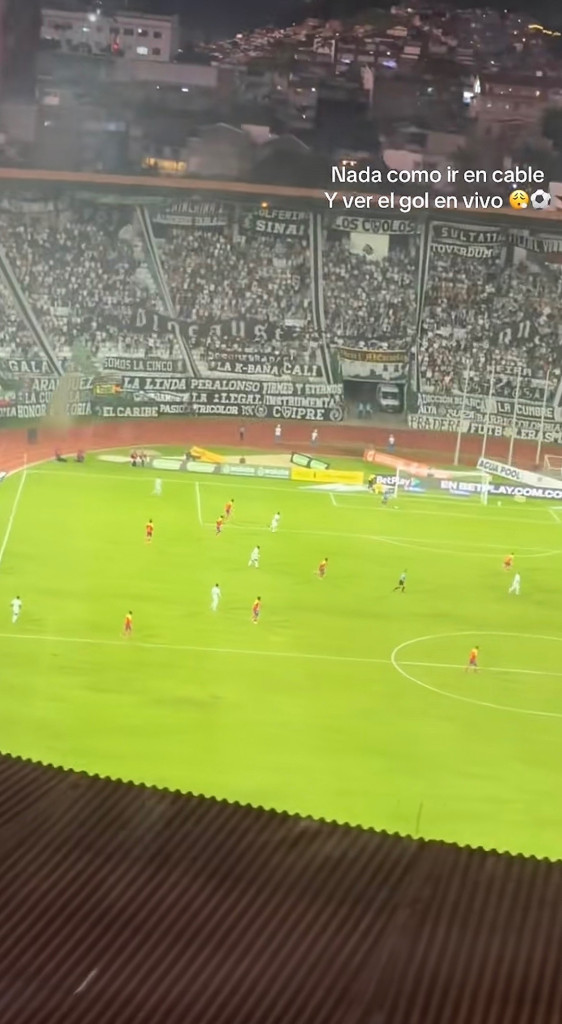 Desde el cable aéreo vieron el gol del Once Caldas: el video viral que sorprendió en Manizales