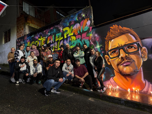 Este barrio de Manizales convirtió el dolor en arte: mural y música para recordar a “Jumbo”