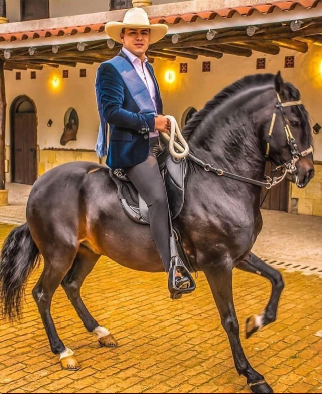 Cuadro Yeison Jiménez en su caballo