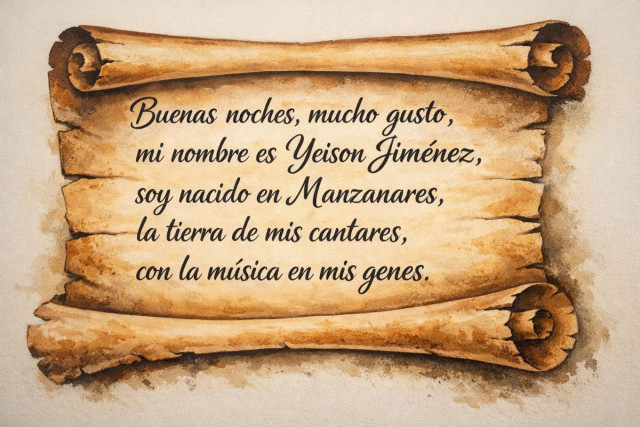 Canción de Yeison Jiménez incluida en el mural