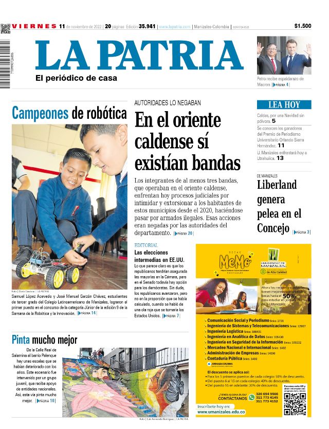 Portada 11 de noviembre del 2022