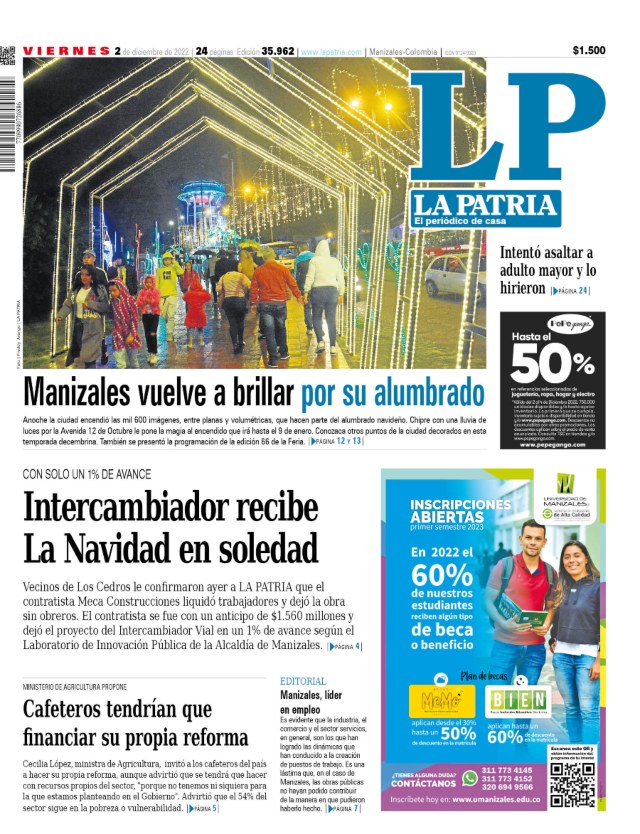 Portada 2 de noviembre del 2022