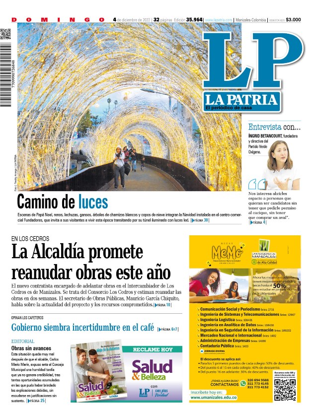 Portada 4 de diciembre del 2022