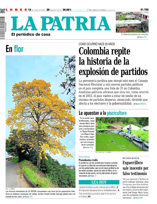 Portada 13 de marzo del 2023