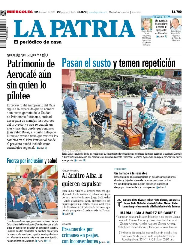 Portada 22 de marzo del 2023