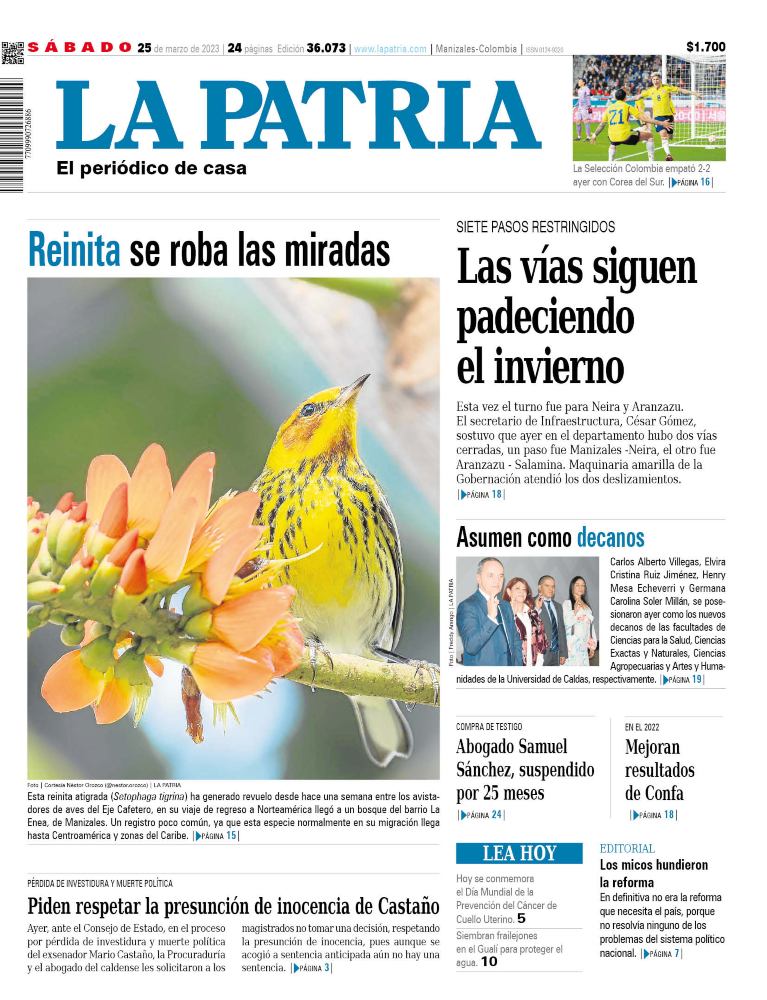 Portada 25 de marzo del 2023