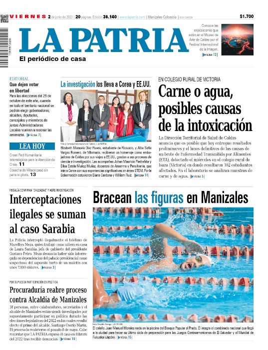 Portada 2 de junio del 2023