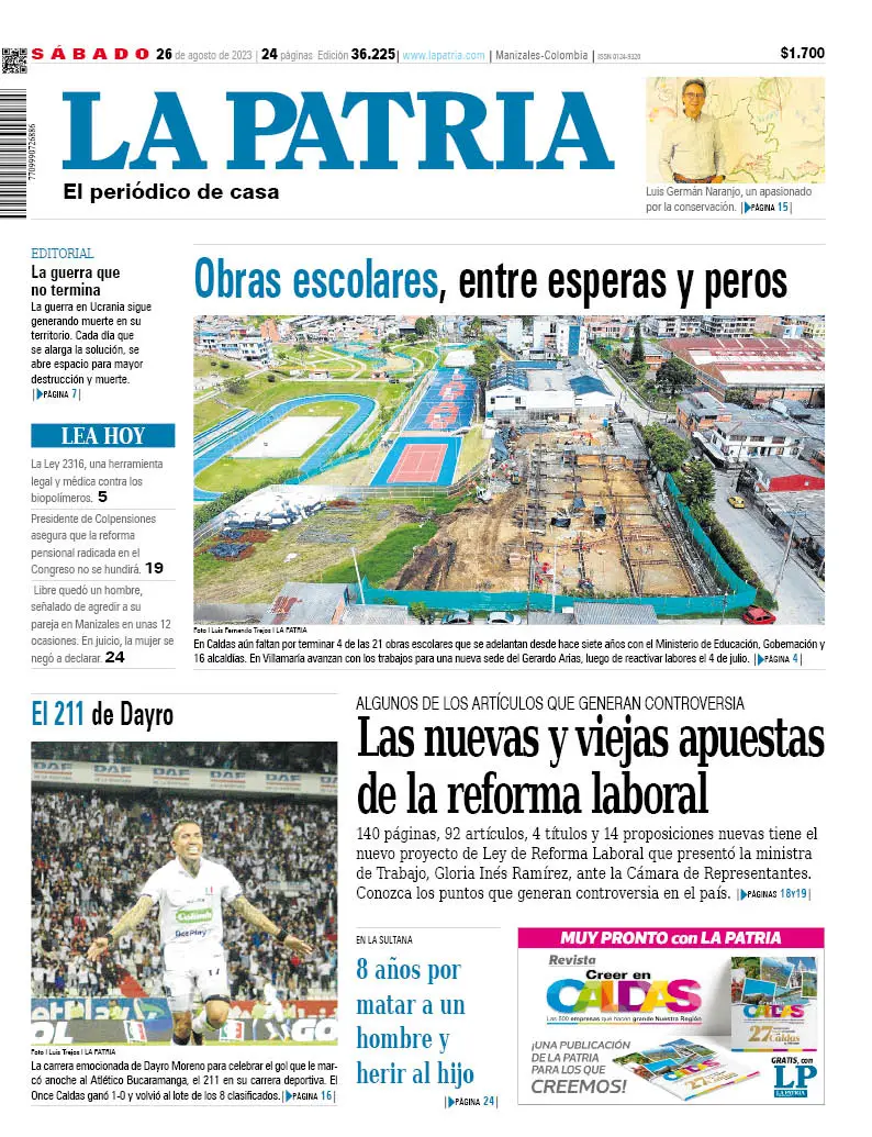 Portada 26 de agosto del 2023