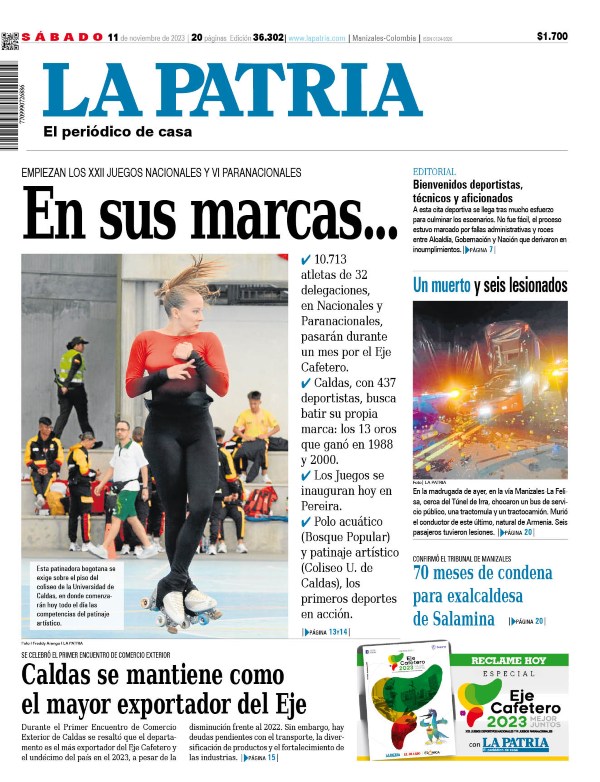 Portada 11 de noviembre del 2023