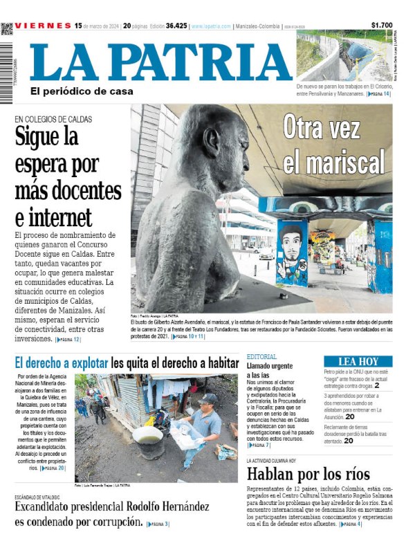 Portada 15 de marzo del 2024