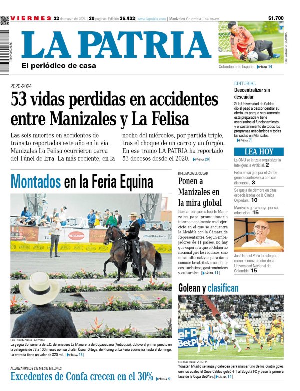 Portada 22 de marzo del 2024