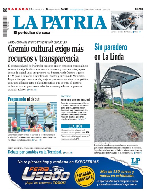 Portada 22 de junio del 2024