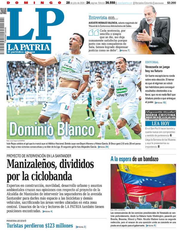 Portada 28 de julio del 2024