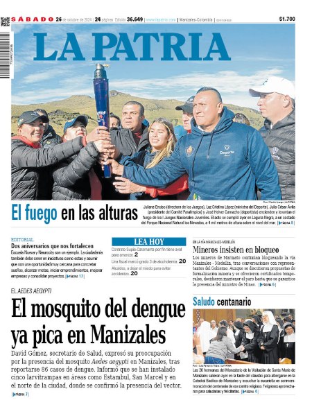 Portada 26 de octubre del 2024