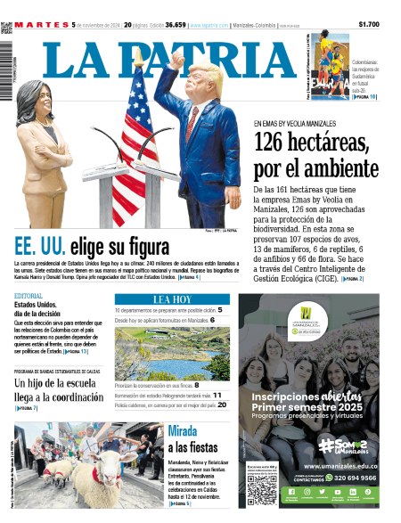 Portada 5 de noviembre del 2024