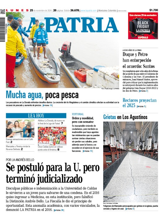 Portada 25 de noviembre del 2024