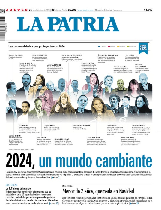 Portada 26 de diciembre del 2024