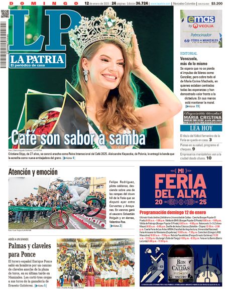 Portada 12 de enero del 2025