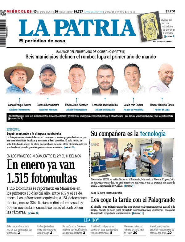 Portada 15 de enero del 2025