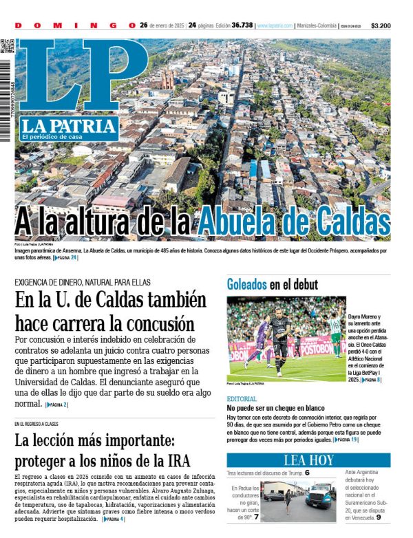 Portada 26 de enero del 2025