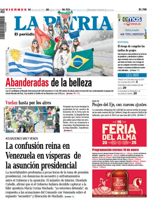 Portada 10 de enero del 2025