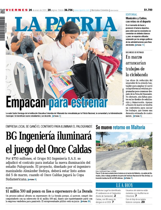 Portada 24 de enero del 2025