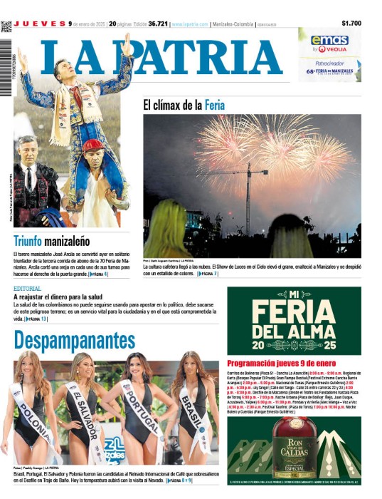 Portada 9 de enero del 2025