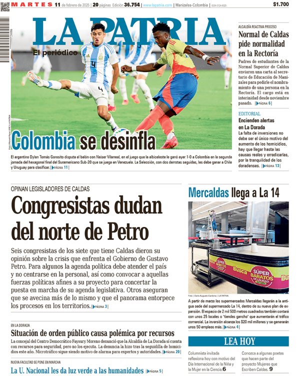 Portada 11 de febrero del 2025