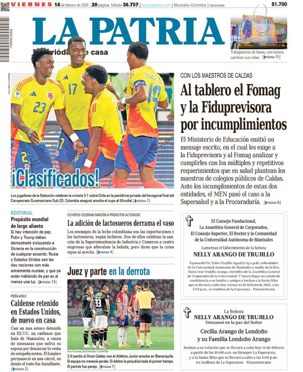 Portada 14 de enero del 2025