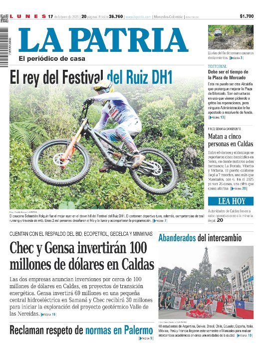 Portada 17 de febrero del 2025