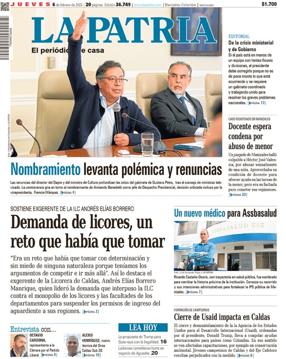 Portada 6 de febrero del 2025