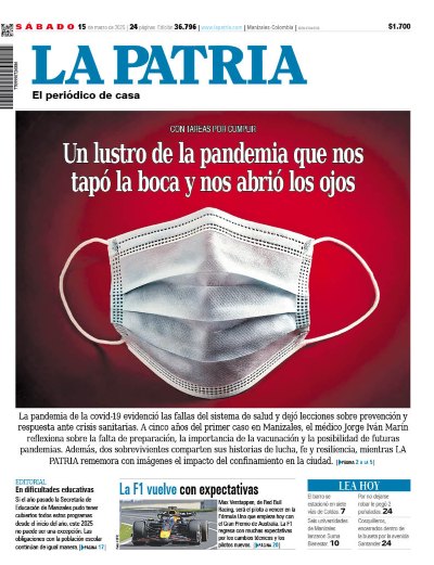 Portada 15 marzo del 2025