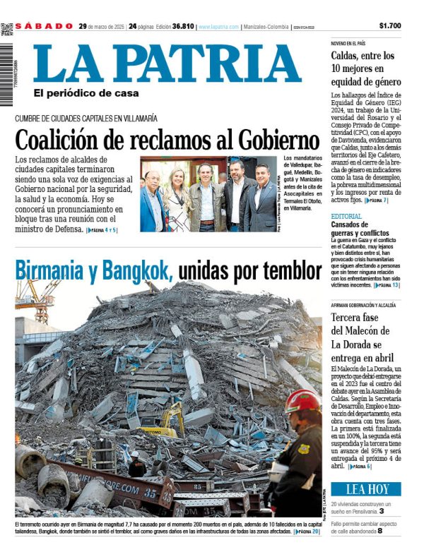 Portada 29 de marzo del 2025