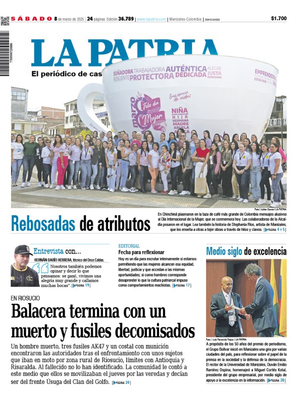 Portada 8 de marzo del 2025