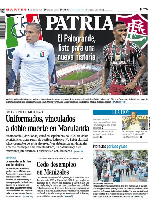 Portada 1 de abril del 2025