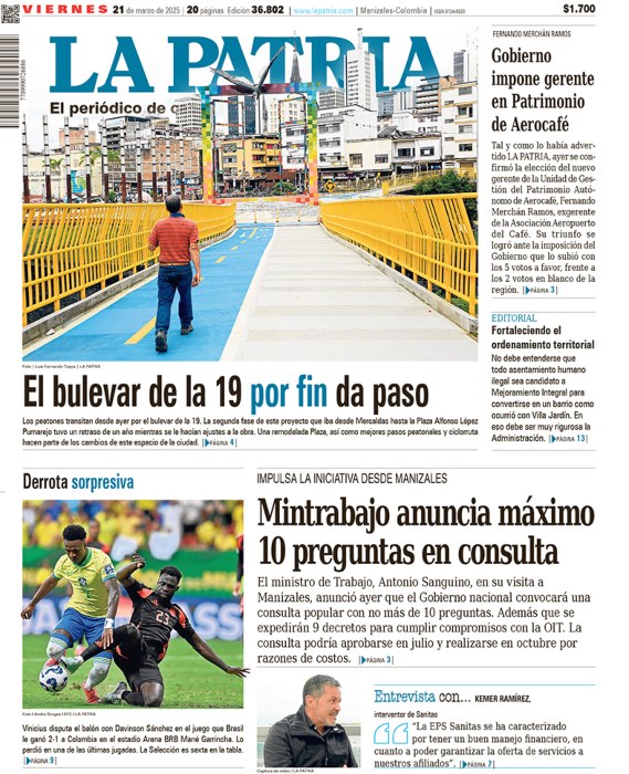 Portada 21 de marzo del 2025