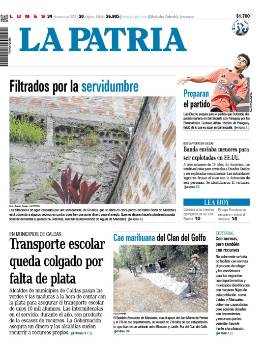 Portada 24 de marzo del 2025